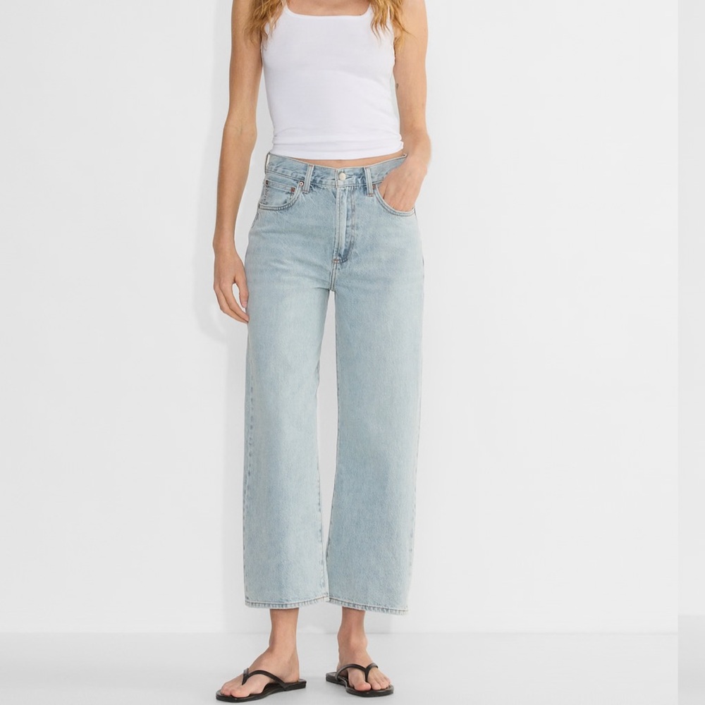 Aritzia Light Blue Wide Leg Jeans